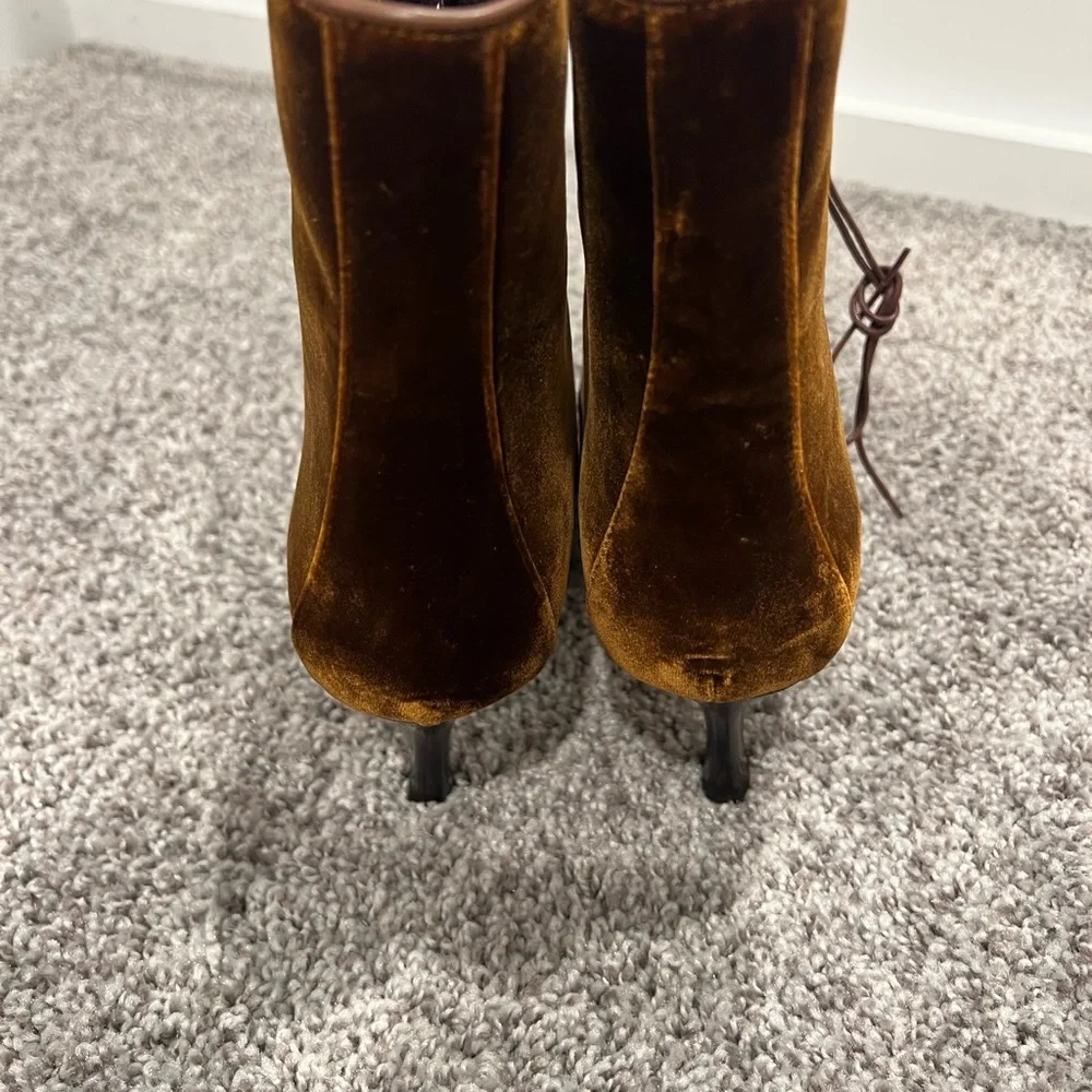 NWOB Doen Dasha Boots in Hickory Velvet Sz 41 - Picture 5 of 9